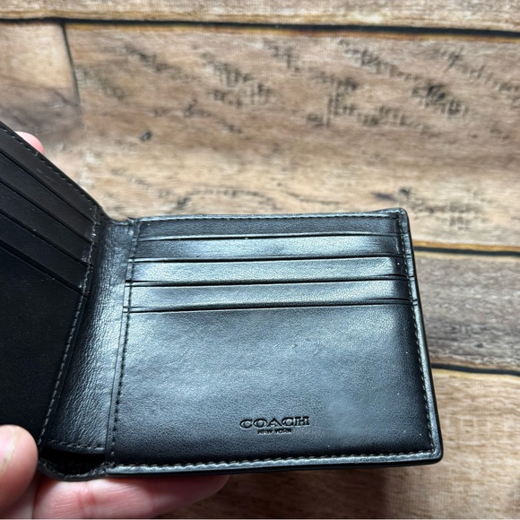 Coach Slim Bi Fold Signature Canvas Wallet - Picture 7 of 12